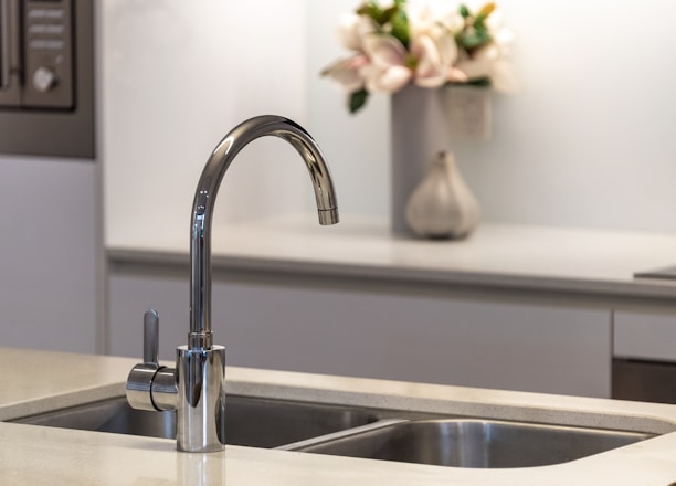 Water line and fittings during a water treatment system installation