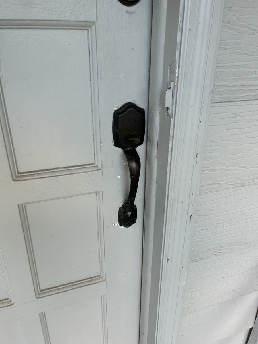 Exterior door handle set installed in Treasure Island, FL